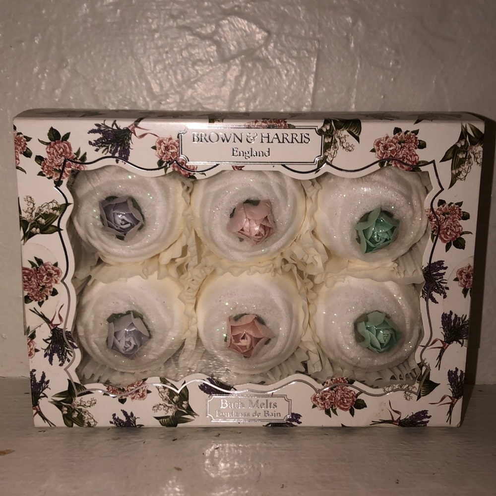 Brown & Harris England rose sparkle bath melts